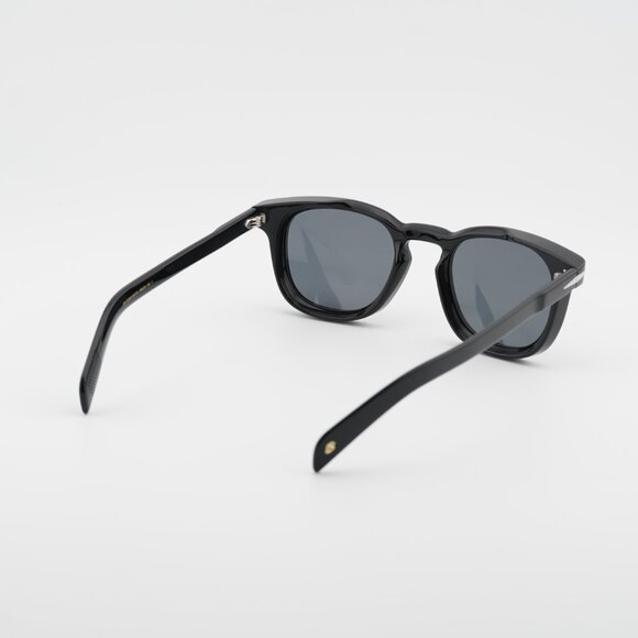 David Beckham DB 7030/S 0807 T4 Sunglasses Black Square Frame, Mirror Lenses - Picture 4 of 9
